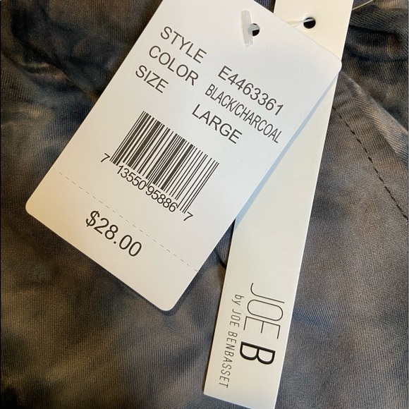 (NWT) Joe Benbasset Black/Charcoal Jogger Pants. Sz. L - Picture 6 of 6